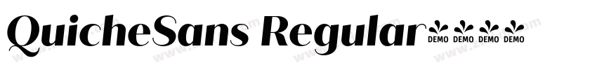QuicheSans Regular字体转换